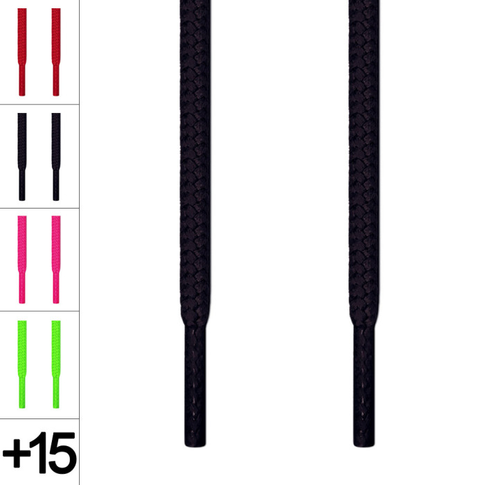 thick black shoelaces